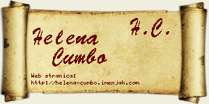 Helena Cumbo vizit kartica